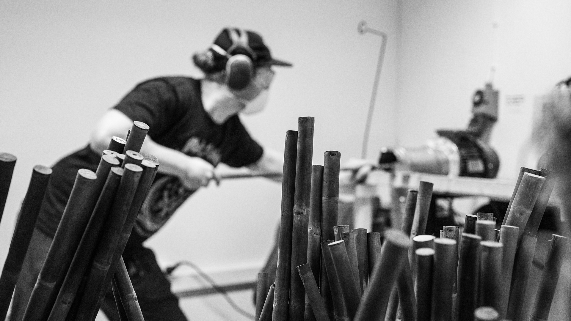 bamboo ski poles